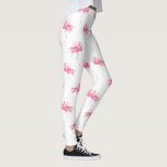 Legging Girly Tropical Watercolor Flamingo<br><div class="desc">Entre no verão com essas bonito calças bonitas com um padrão de flamingo cor-de-água rosa do meu trabalho de arte original pintado à mão. Estas leggings pastéis de verão na moda são perfeitas para quem ama vibrações tropicais e moda única. Quer você esteja indo para ioga, uma classe de exercício,...</div>
