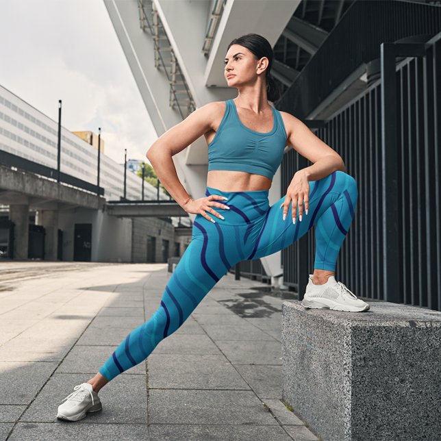 Legging Giro Giro Yoga Mulheres com Pernas Apertadas (Criador carregado)