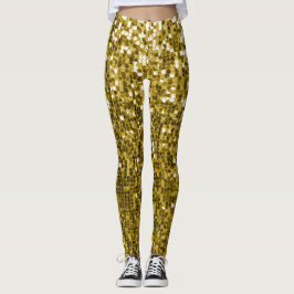 Legging Glam gold gliter