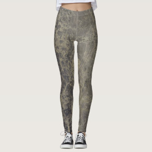 Legging Glam Marble Granito Brilho Estilo Designer Elegant