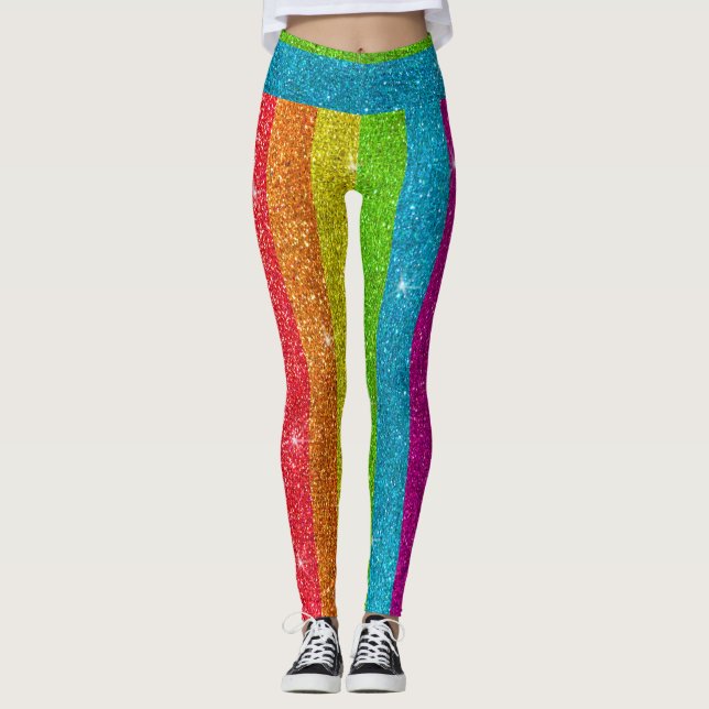 Legging Glitter Arco-Íris Sinalizador Casamento (Frente)