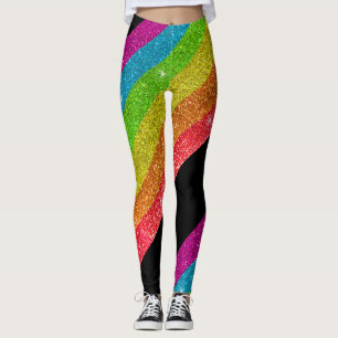 Legging Glitter Arco-Íris Sinalizador Casamento