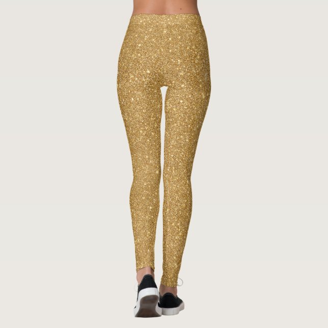 Legging Glitter Foil Texture Pattern – Shimmering Metallic (Verso)