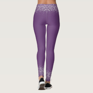 Legging Glitter Lilac Moderno Grávida