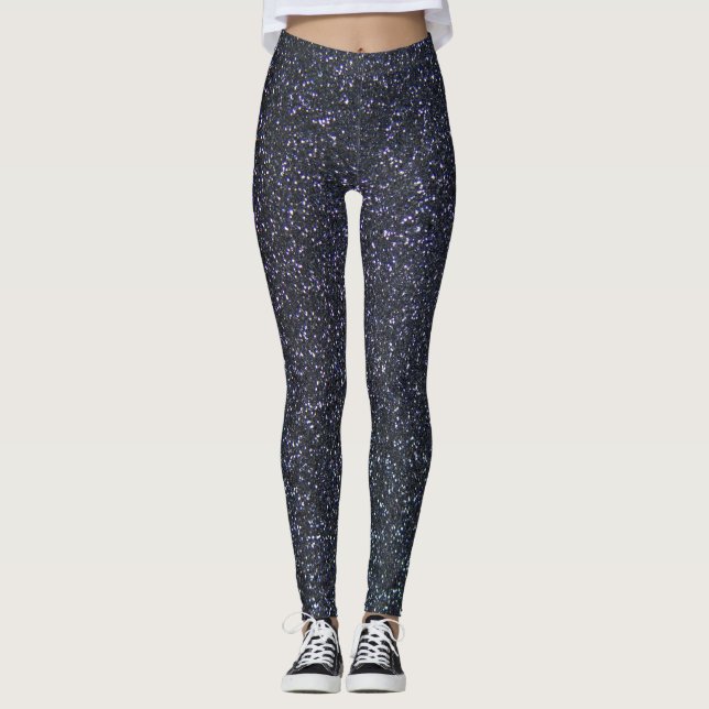 Legging Glitter preto chic Sparkle (Frente)