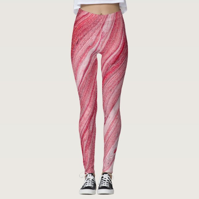 Legging Glossy Nail Polonês: Fundo Texturizado (Frente)