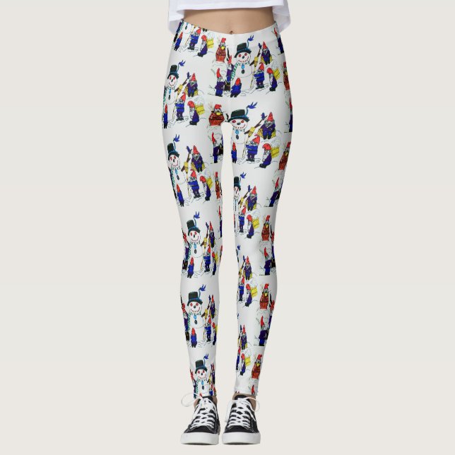 LEGGING GNOMES CONSTRUÍRAM SNOWMAN (Frente)