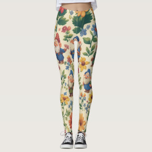 Legging Gnomo a floresce design