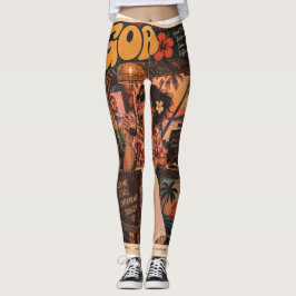 Legging Goa — Garota no Bar, Vibrações Noturnas da Costa �