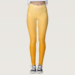 Legging Gold Glitter Ombré Pattern – Luxury Metallic 
