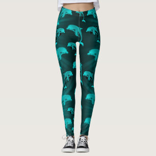 Legging golfinho, peixe, natureza, aquático, design, bonit
