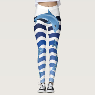 Legging Golfinhos em minhas caneleiras