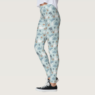 Legging Golfinhos, focas e polvos