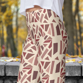 Legging Gorgeous Champagne White Mosiac Patterno