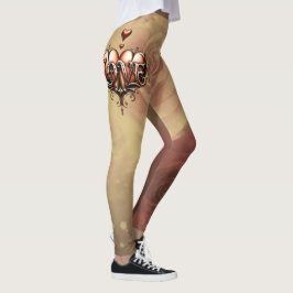 Legging Gothic Moon –Eternal Love Beneath the Midnight Sky