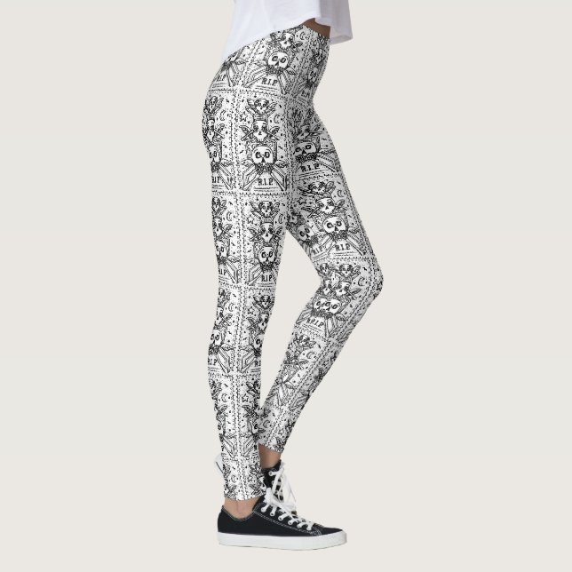 LEGGING GÓTICO NÃO VEJA NENHUMA COCEMAGEM DE ESQUELETÕES D (Direita)