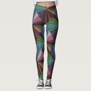 Legging Gradação Circular Arco-Íris Terrestre