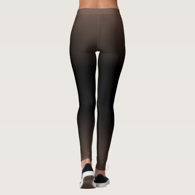 Legging Gradação Simples Rosa e Negra para ela (Verso)