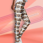 Legging Grade de Fotografias escalonada com 6 Fotografias<br><div class="desc">Um impressão com fotos por todo o lado. O padrão fascinado irá destacar as diferentes fotos em diferentes lugares. O fundo entre cada foto é branco,  mas pode ser alterado na área avançada do design. Use sua foto ou fotos favoritas para fazer um espetáculo divertido para compartilhar com amigos.</div>