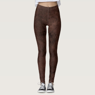 Legging Gradie cor castanha mácula impressão chocolate