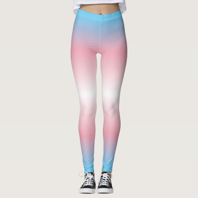 Legging Gradient Pride Patten: Trans. (Frente)