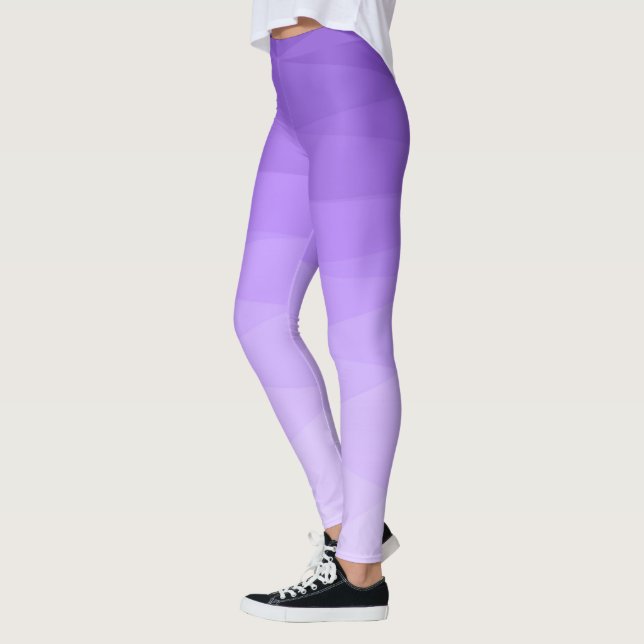 Legging Gradient Purple Polygonal (Esquerda)
