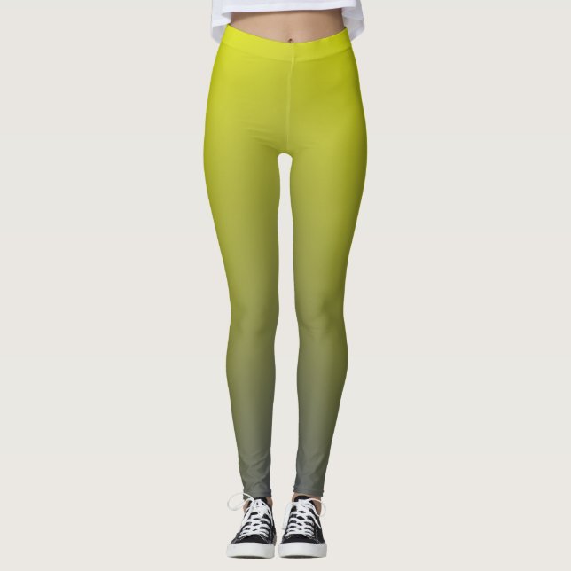 Legging Gradiente Amarelo Azulado (Frente)