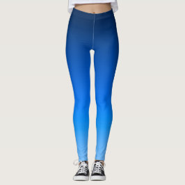 Legging Gradiente Azul Real Moderno Ombre Atlético
