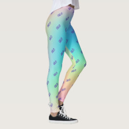 Legging Gradiente "Crio" do Arco-Íris Pastel