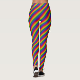 Legging Gradiente de Arco-íris Listrado