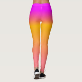 Legging Gradiente de Mão Laranja Quente