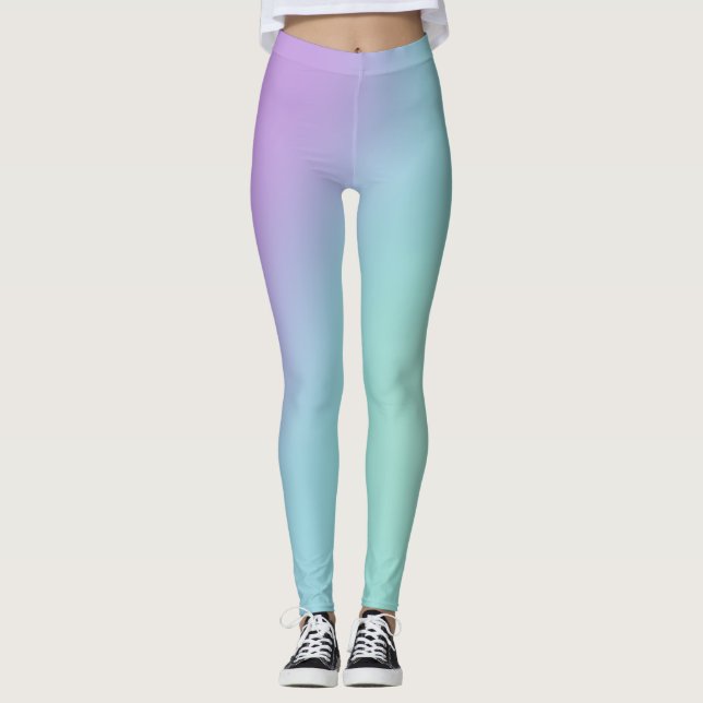 Legging Gradiente de Pastel Suave (Frente)