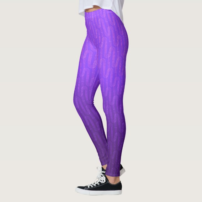Legging Gradiente lilac neon. (Esquerda)