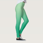 Legging Gradiente na moda claro para verde escuro<br><div class="desc">A luz na moda a verde-escuro acrescenta um sotaque moderno ao seu guarda-roupa. Para ver o design de ombré mínimo em outros itens,  clique no link "Artes Rocklawn". © Claire E. Skinner,  Todos Os Direitos Reservados.</div>