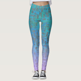 Legging Gradiente Pastel Geo Brilhante