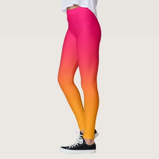 Legging Gradiente Rosa E Amarelo (Esquerda)