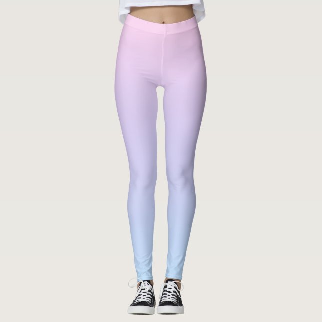 Legging Gradiente Rosa Roxo (Frente)