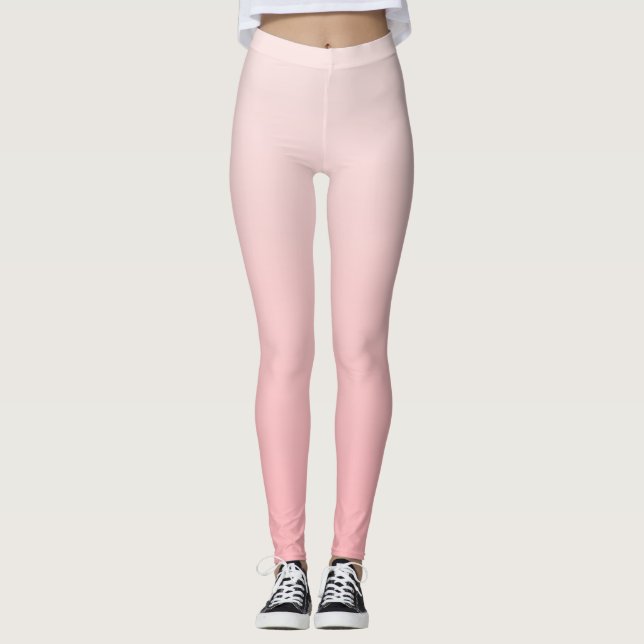 Legging Gradiente rosa suave (Frente)