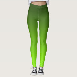 Legging Gradiente Verde Lima Fresco Ombre Ioga Atlético