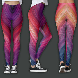 Legging Gradientes Abstratos | Linha Chevron