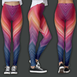 Legging Gradientes Abstratos | Linha Chevron