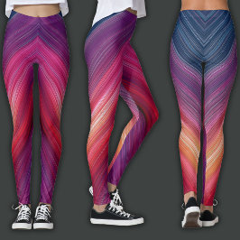 Legging Gradientes Abstratos | Linha Chevron