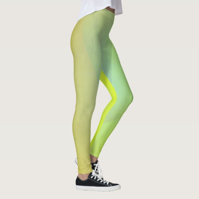 Legging Graduação Geométrica Amarela Moderna (Direita)