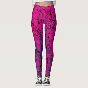 Legging Gráfico de Aviação