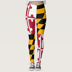 Legging Gráfico dinâmico da bandeira do estado de Maryla