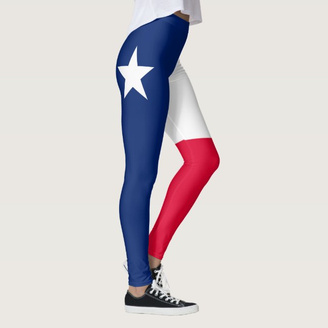 Legging Gráfico dinâmico da bandeira do estado de Texas em (Direita)