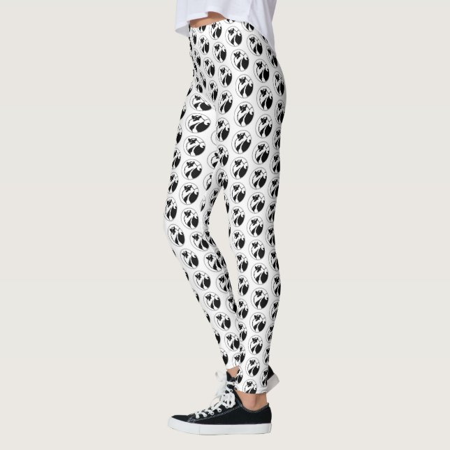Legging Gráficos Keeshond - Arte de Cachorro Original (Esquerda)