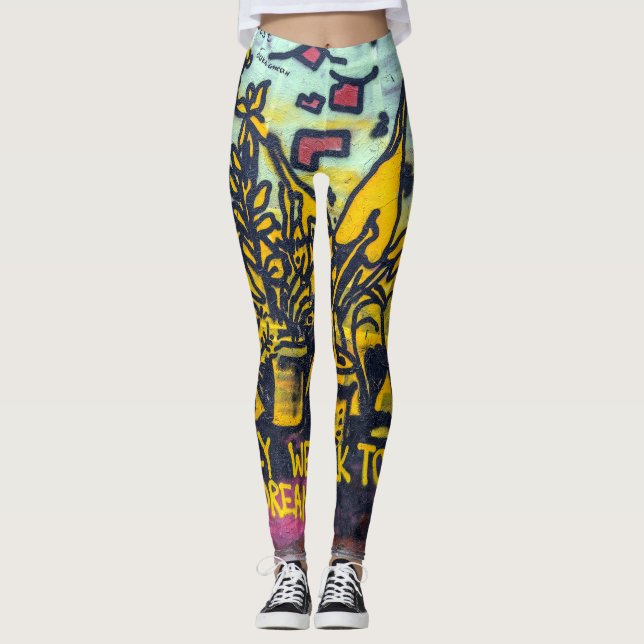 Legging Grafite de Arte Urbana (Frente)