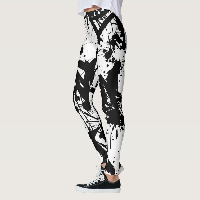Legging Grafite preto e branco (Esquerda)