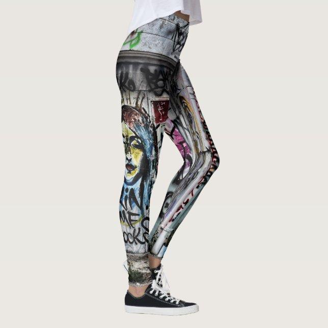 Legging Grafite Urban Street Legal Modern Grunge Art (Direita)